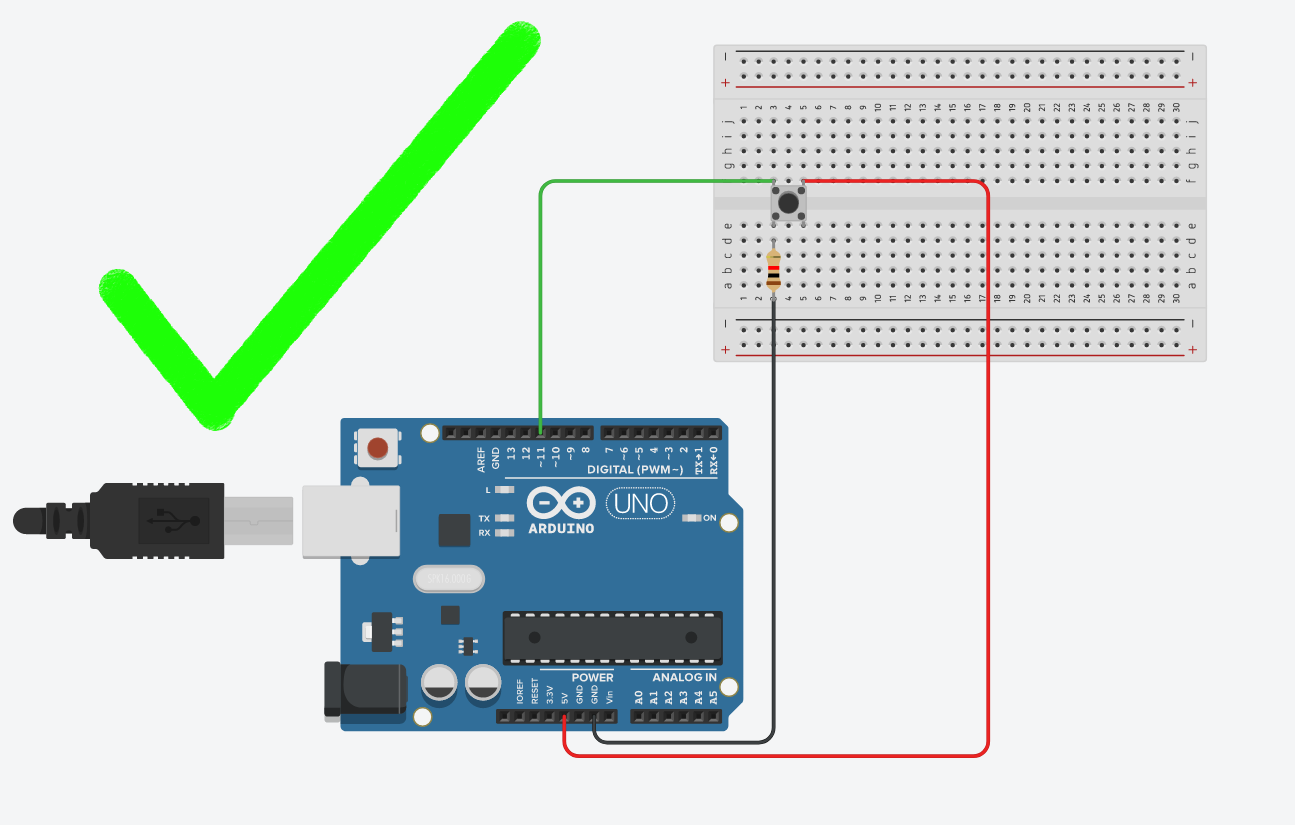 Correct button wiring