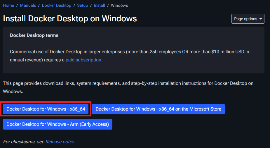 Docker Download Page