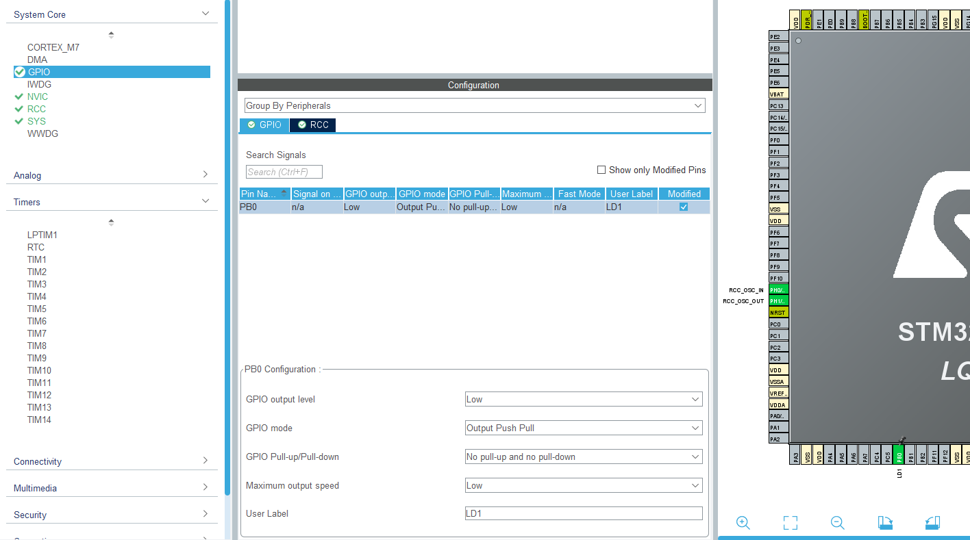GPIO Settings