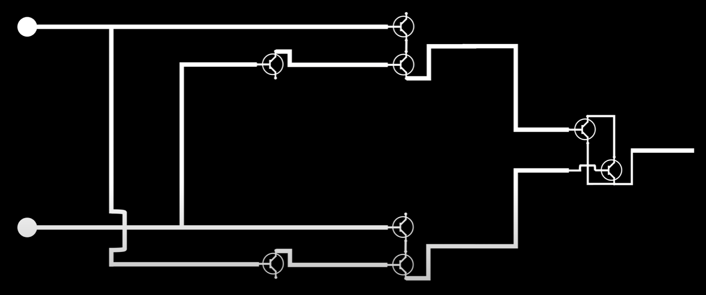 XOR gate with transistor